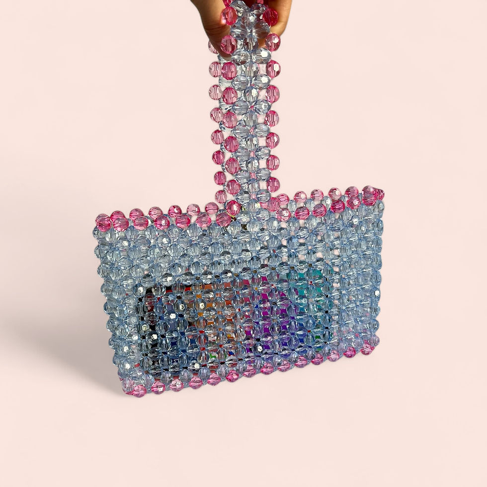 Thumbnail: Sac en perles Pink Sunset