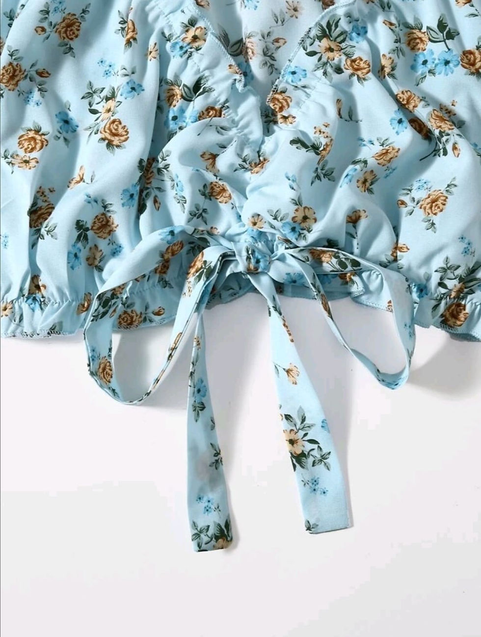 Miniatura: Blusa Volante fruncido floral Bohemio