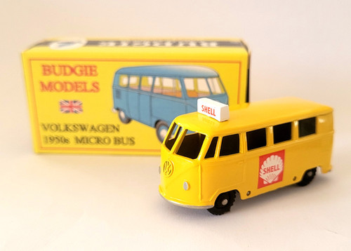 Budgie Models VW 1950s Micro Bus no. 12 in Shell Livery | budgie