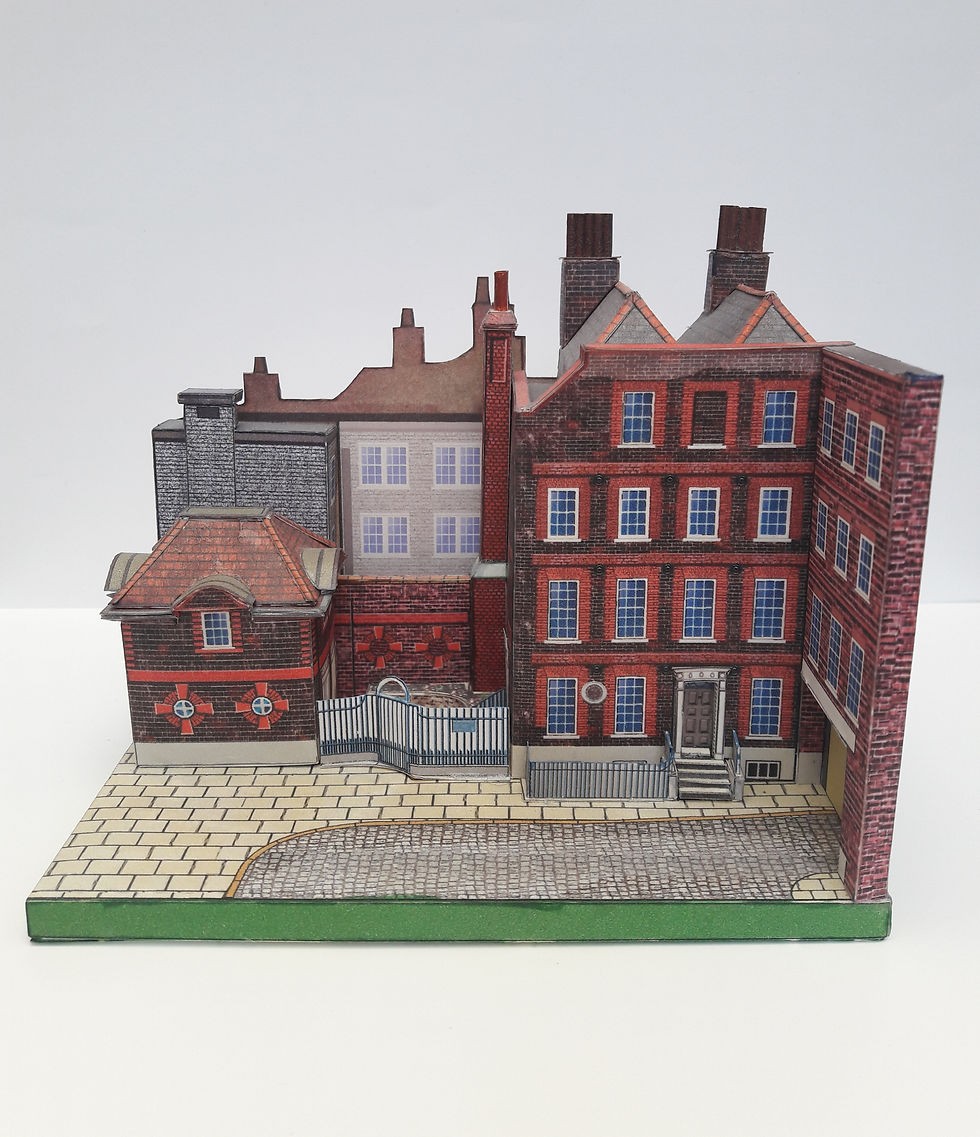 Thumbnail: A5 FULL COLOUR CARD MODEL KIT DOCTOR DR JOHNSON'S HOUSE LONDON FAMOUS HISTORIC BUILDINGS