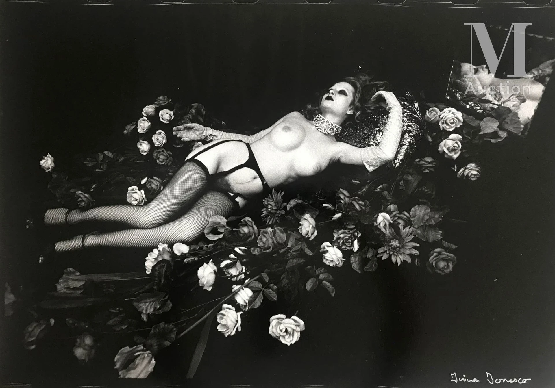 Desnudo con liguero, 1955