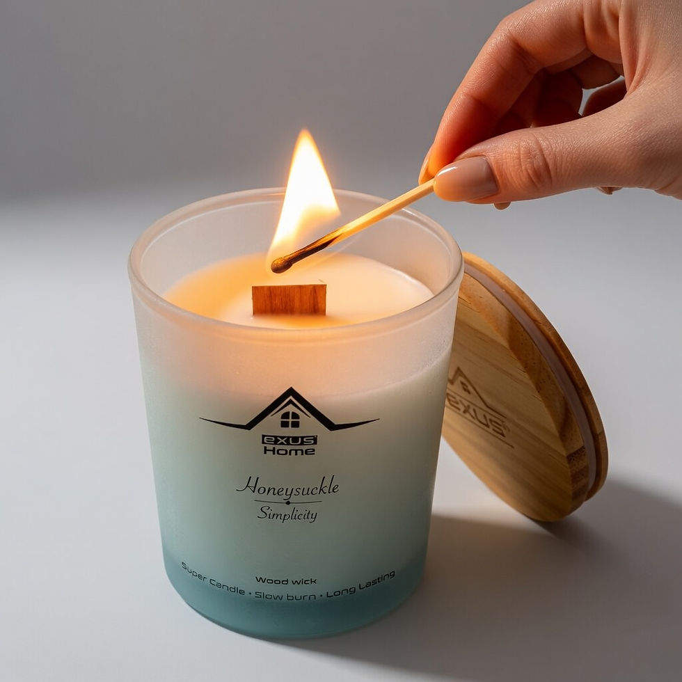 Thumbnail: Exus Honeysuckle - Simplicity Deluxe Aromatic Soy Candle Organic