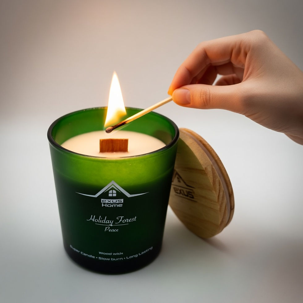 Thumbnail: Exus Holiday Forest - Peace Deluxe Aromatic Soy Candle Organic