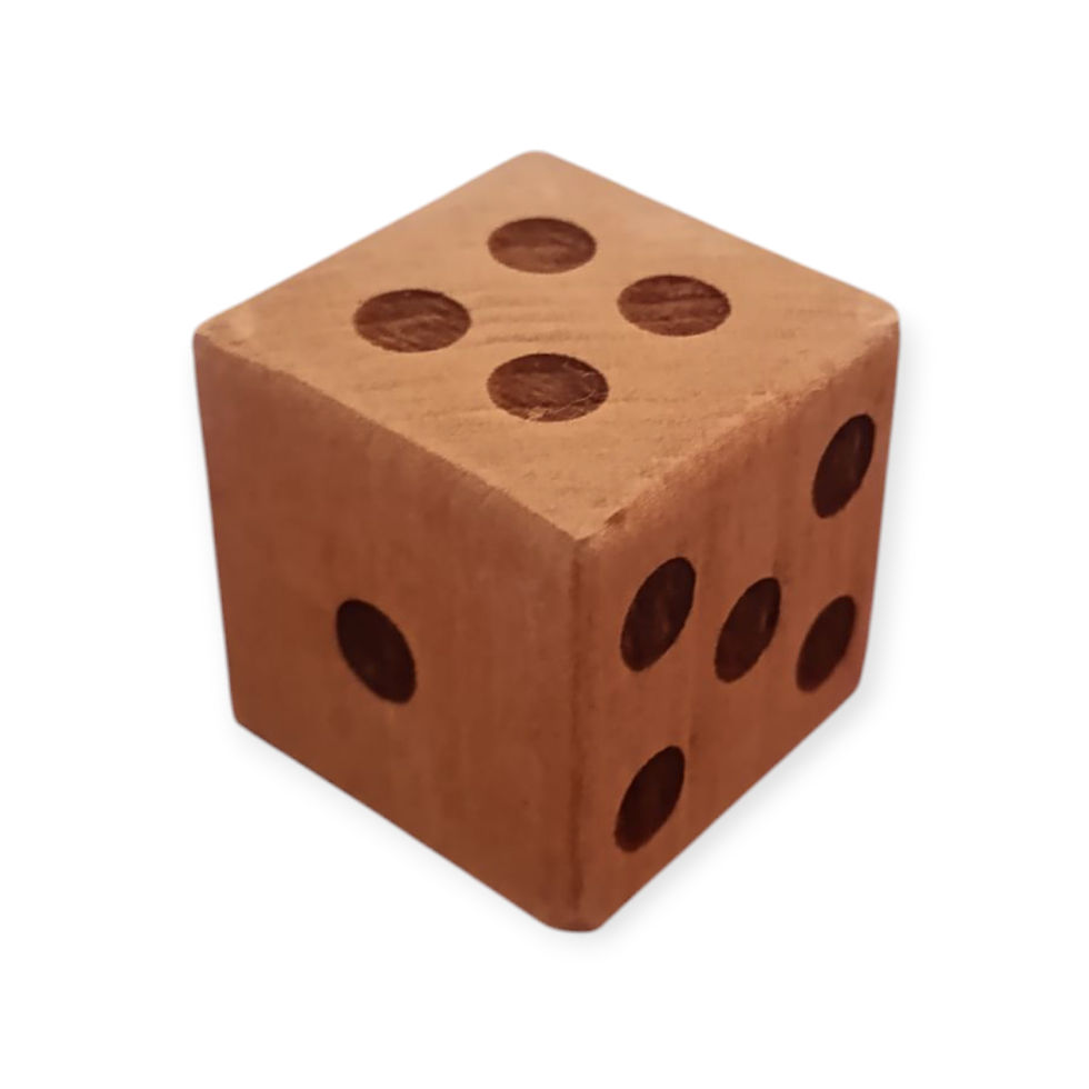 Küçük resim: Ahşap Zar 4x4x4 cm (2 Adet)