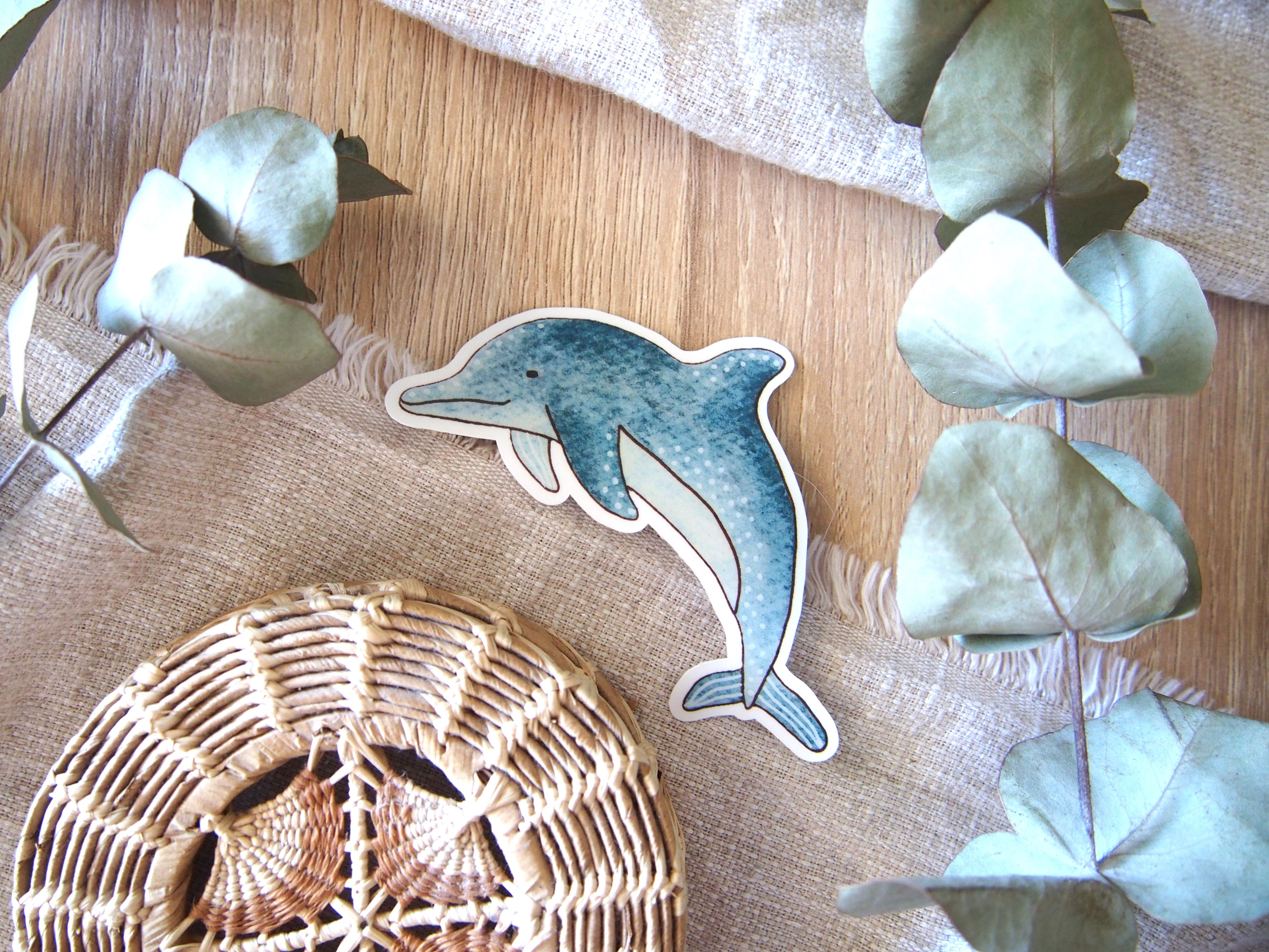 Dolphin Waterproof Sticker