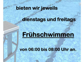 Frühschwimmen 2026