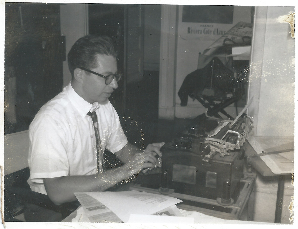 Dad at work