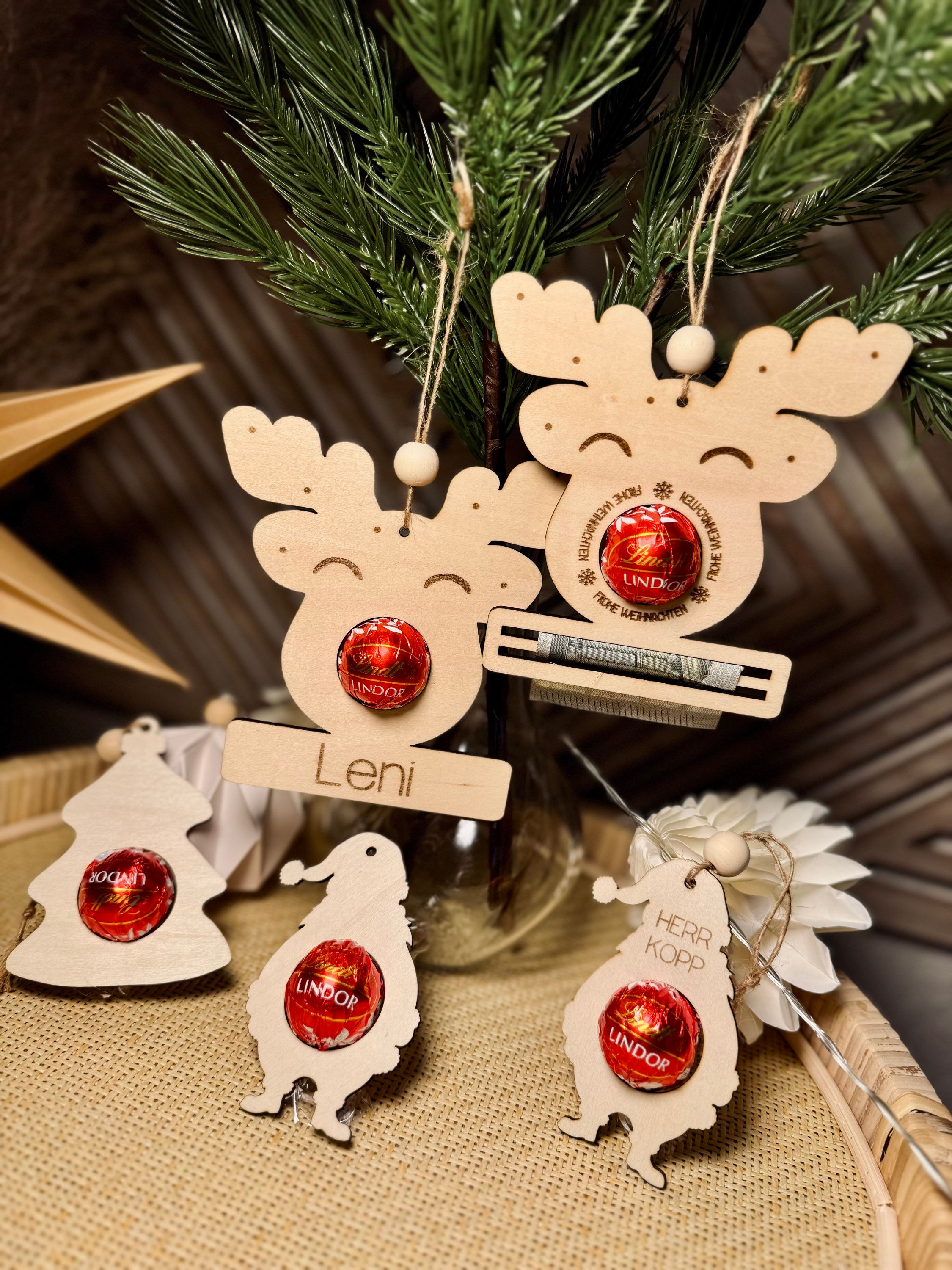 Rentiere mit Lindorkugeln 