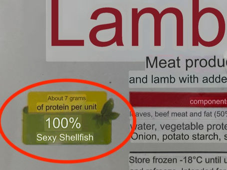 That's one hot gastropod in my lamb kebob.