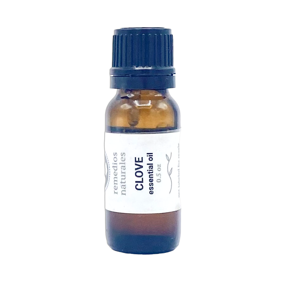 Miniatura: 1/2 oz glass dropper bottle - clove essential oil