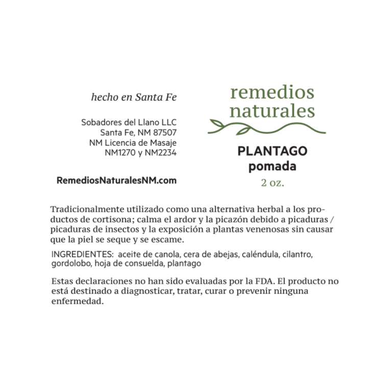 Miniatura: Etiqueta: Plantago - Pomada