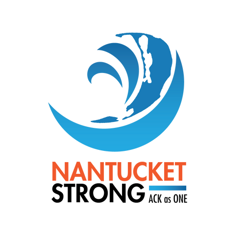 Nantucket Strong Logo on blue island 3-0