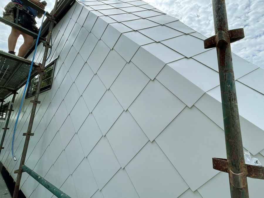 Shingles Form Cladding Days Road | Projects | Sustainable cladding