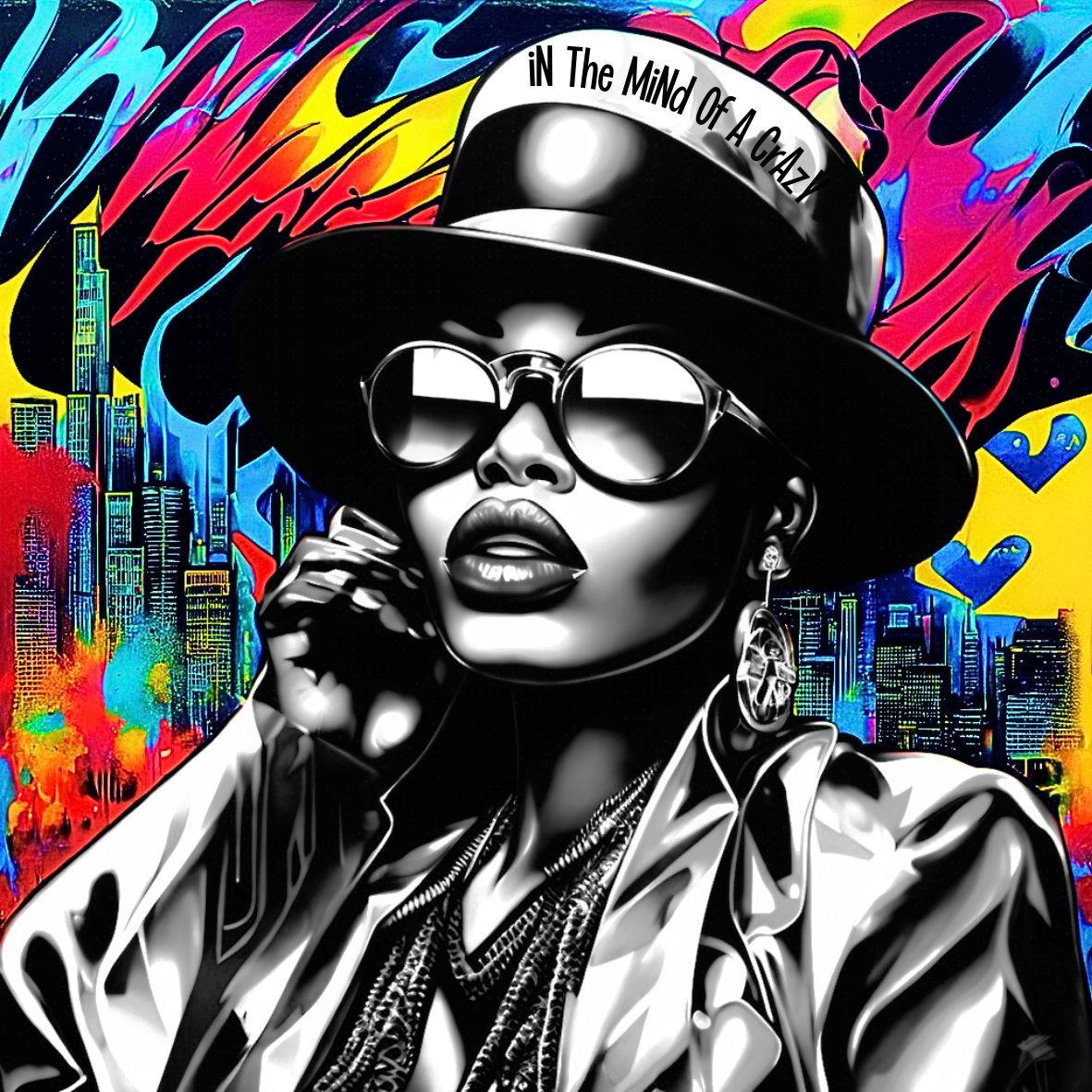 Black Woman City Background