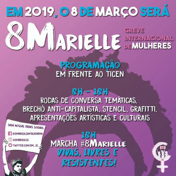 8M 2019 -VIVAS, LIVRES E RESISTENTES!