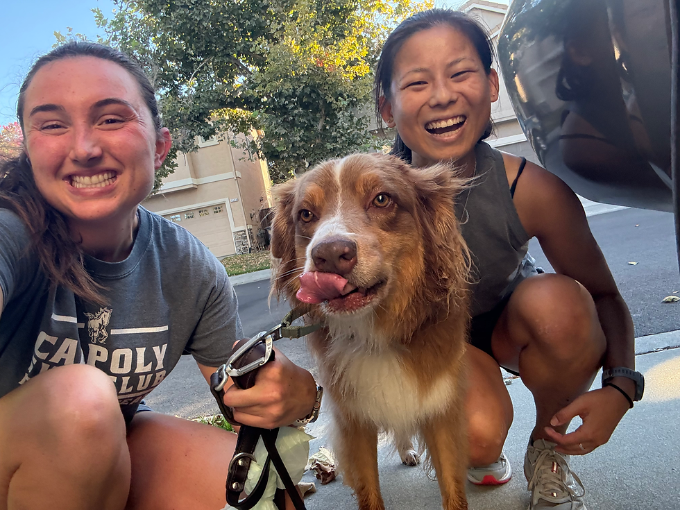 Running Buddies Naomi and Churro ♡