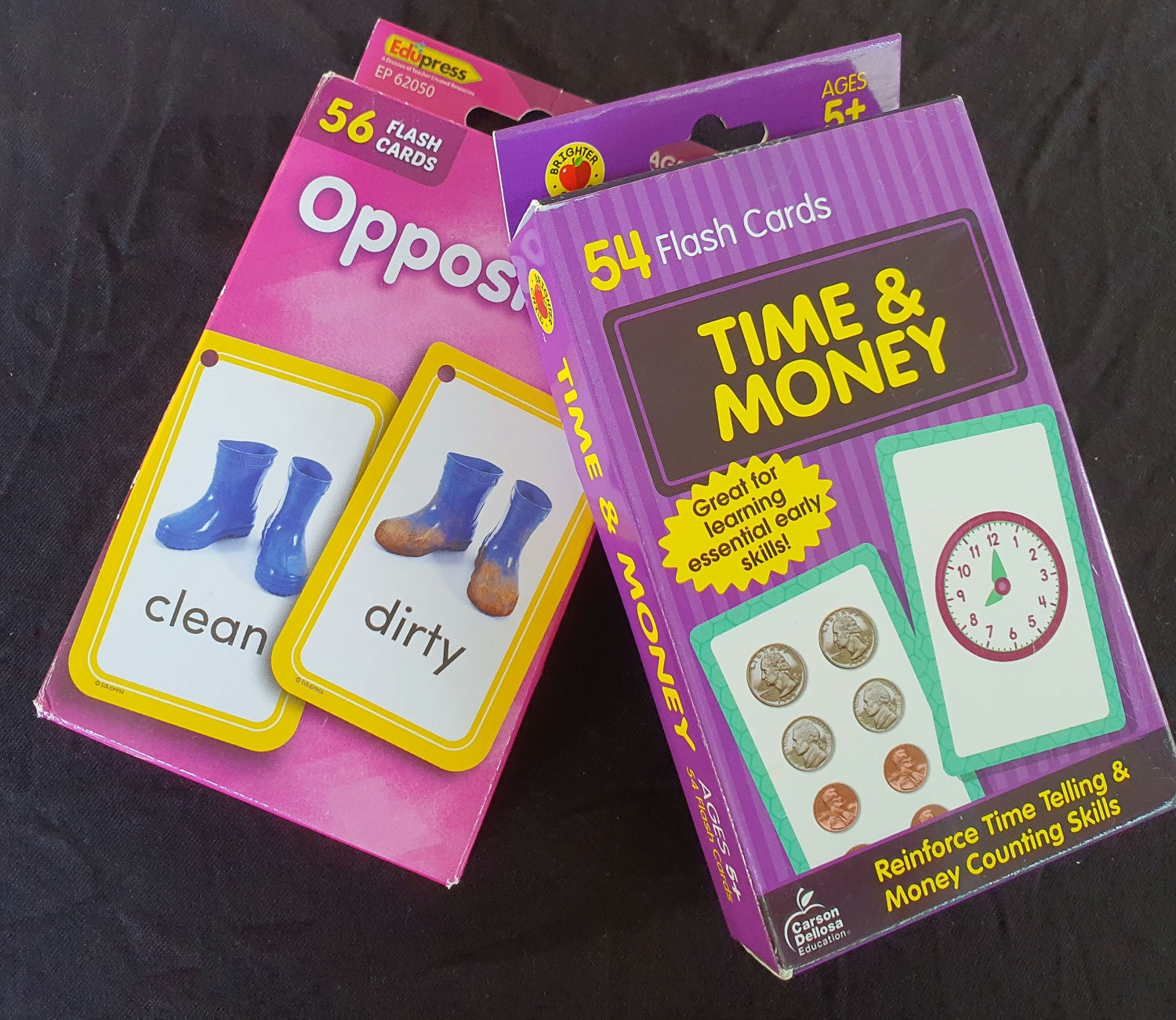 Time ans Money Flash Cards 