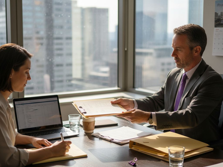 Business consultant meeting about offshore setup