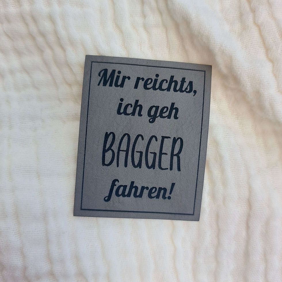 Miniaturbild: Label - Mir reicht, ich geh BAGGER fahren