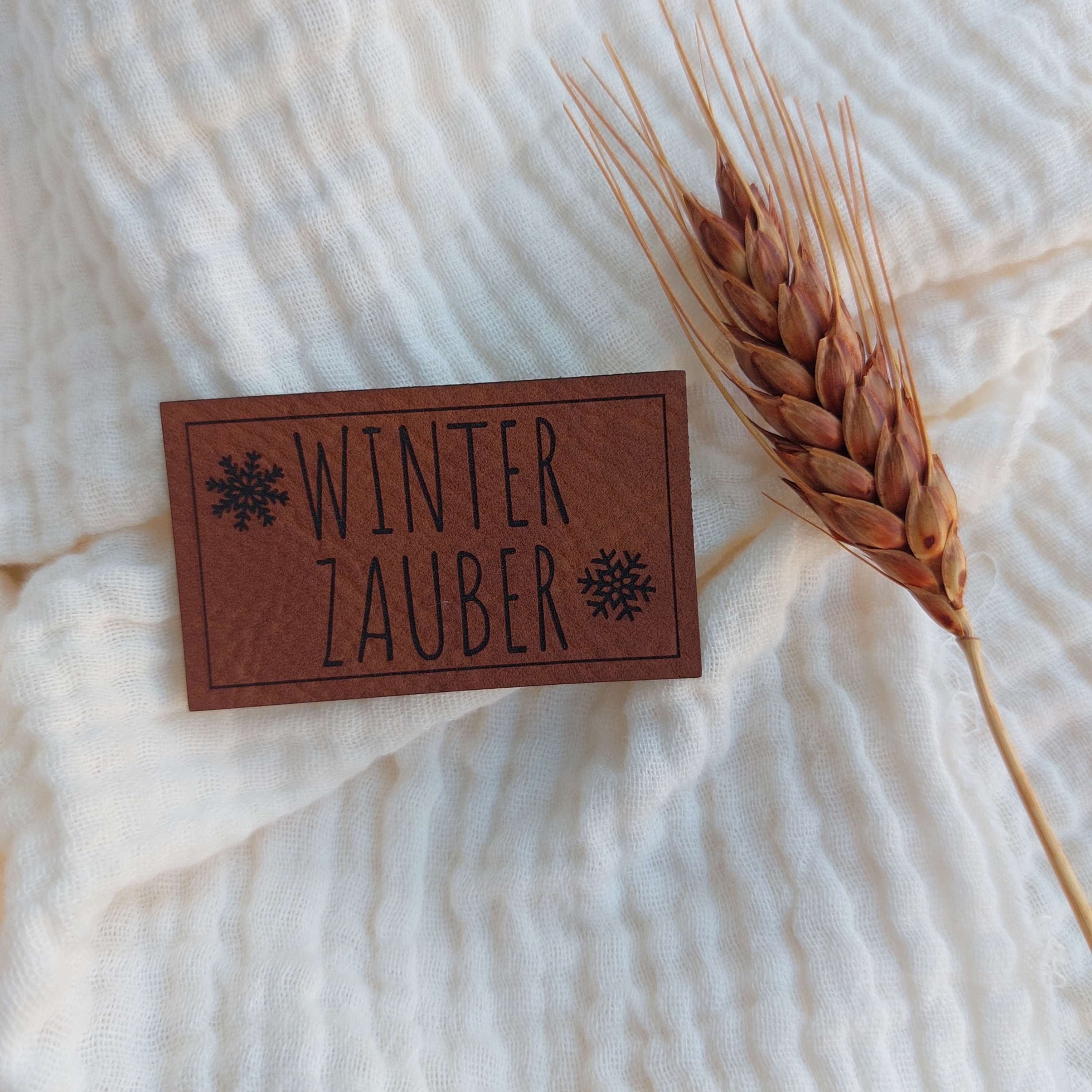 Label - Winter Zauber (Schneeflocken)