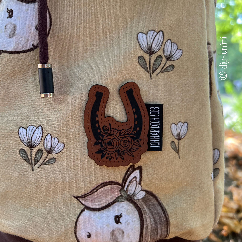 Miniaturbild: Label - Florales Hufeisen