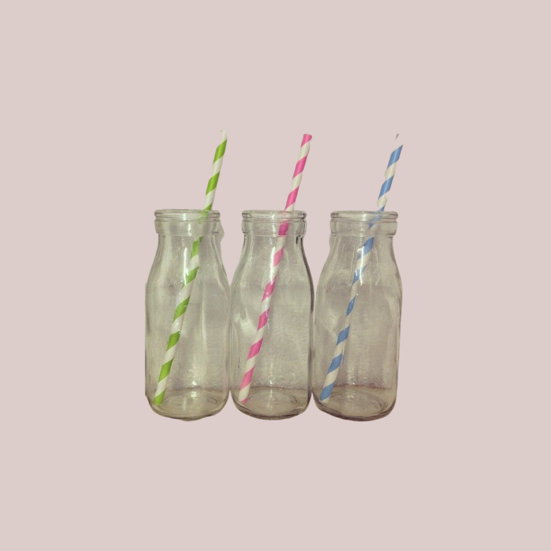 Glass Milk Bottles