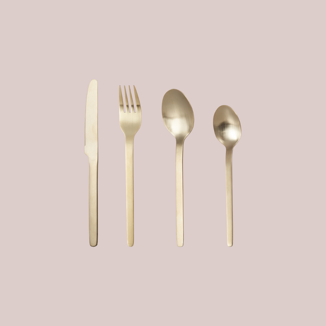 Brushed Brass Cutllery