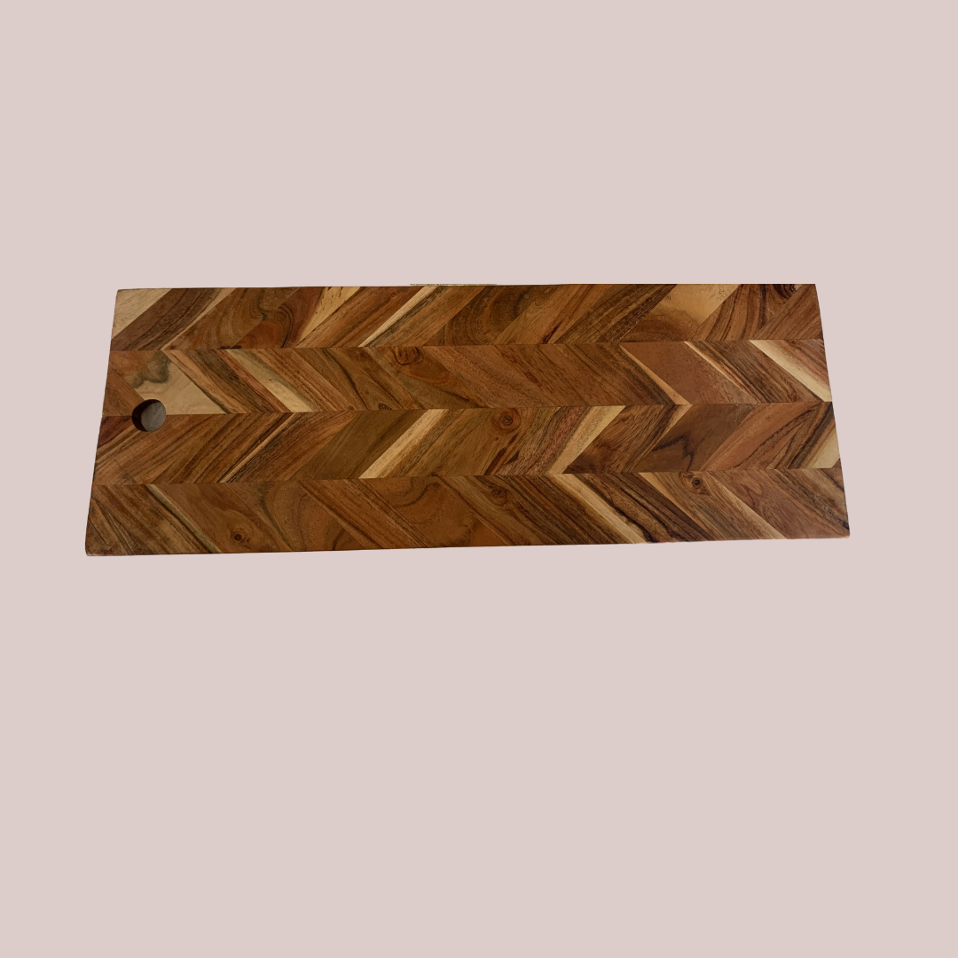 Herringbone Wooden Platter