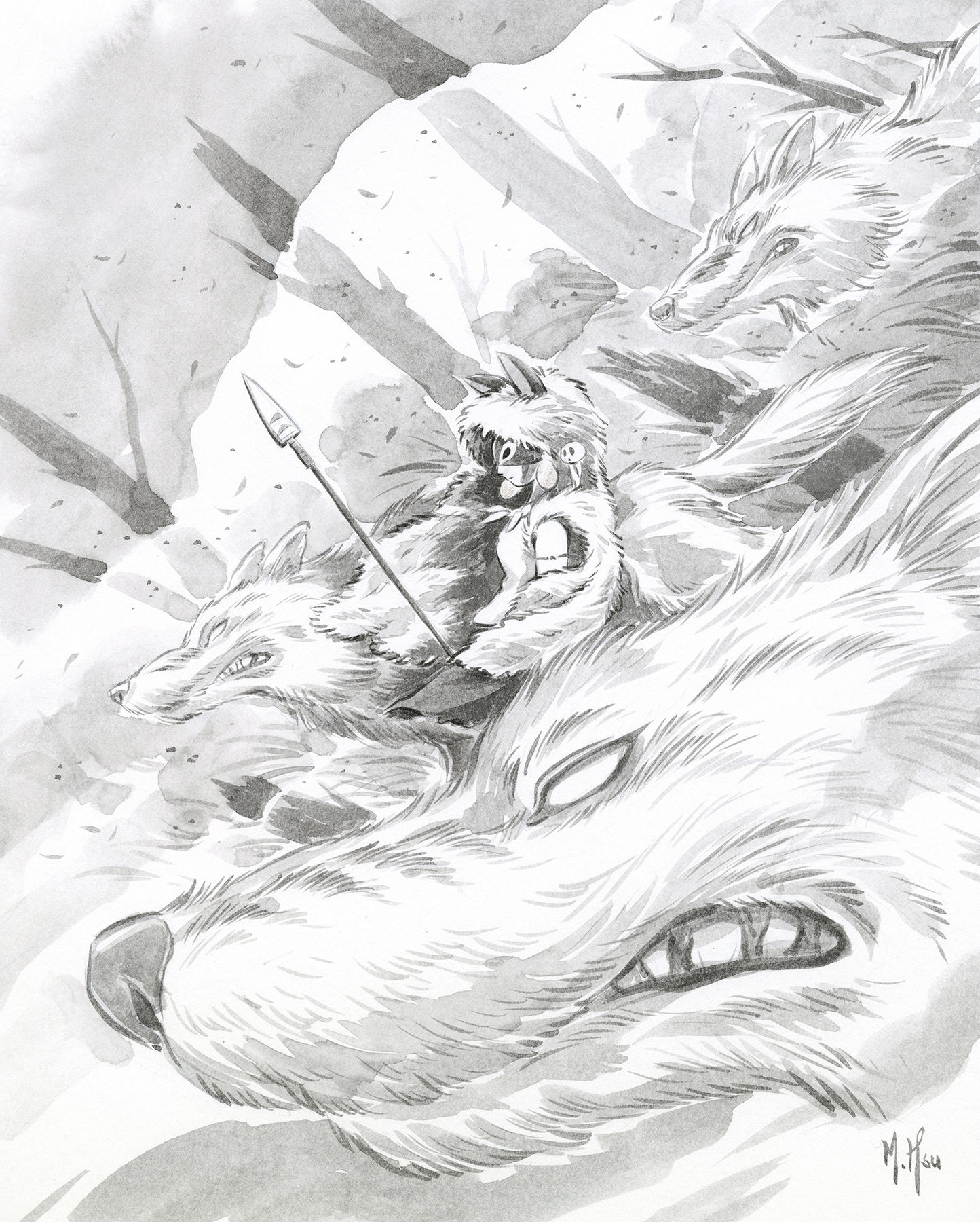 Princess Mononoke - War Song Print