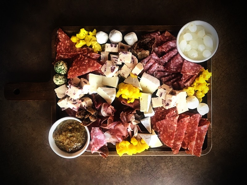 Arranged Food and Objects