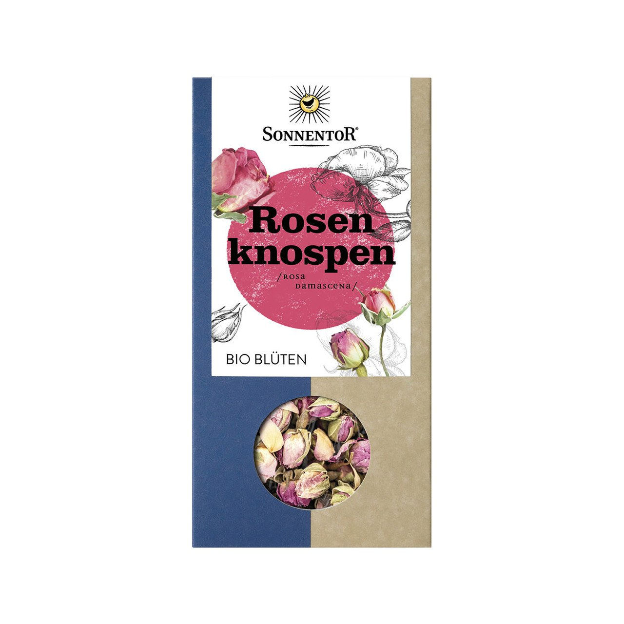 3x SONNENTOR Rosenbl ten (Knospen) Kr utertee 30g