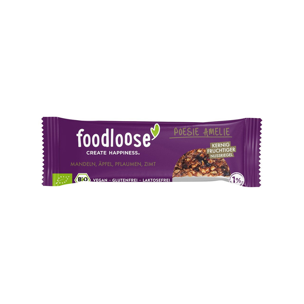 24x FOODLOOSE Poesie Amelie - Nussriegel 35g