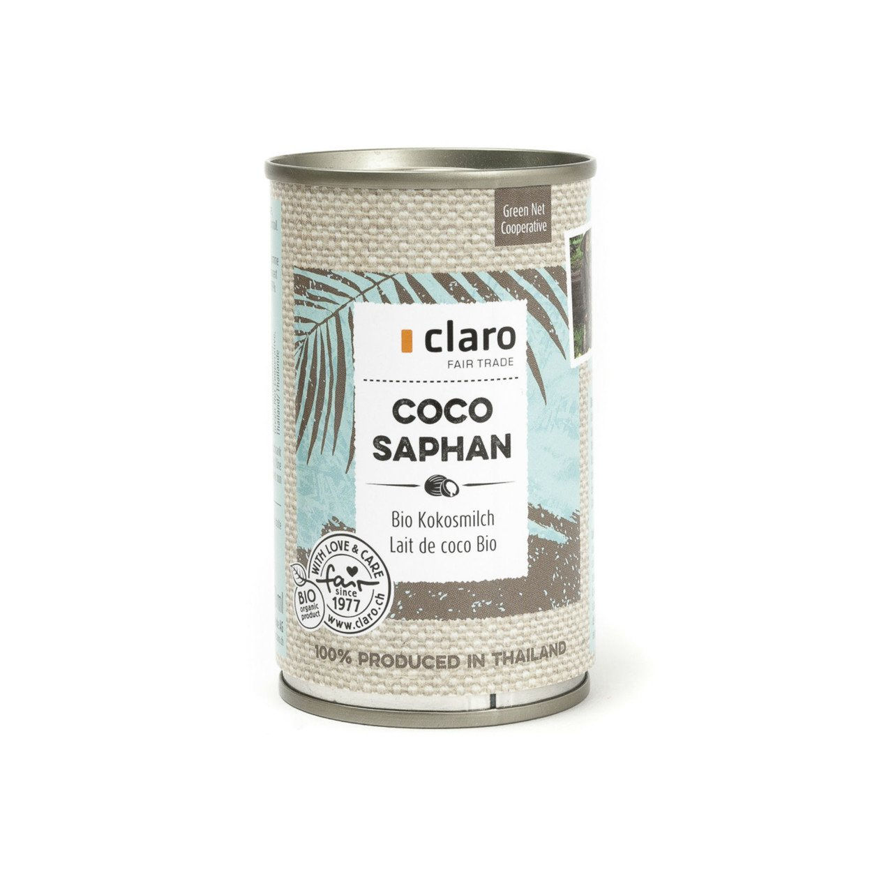 6x CLARO FAIRTRADE Coco Saphan - Kokosmilch 160ml