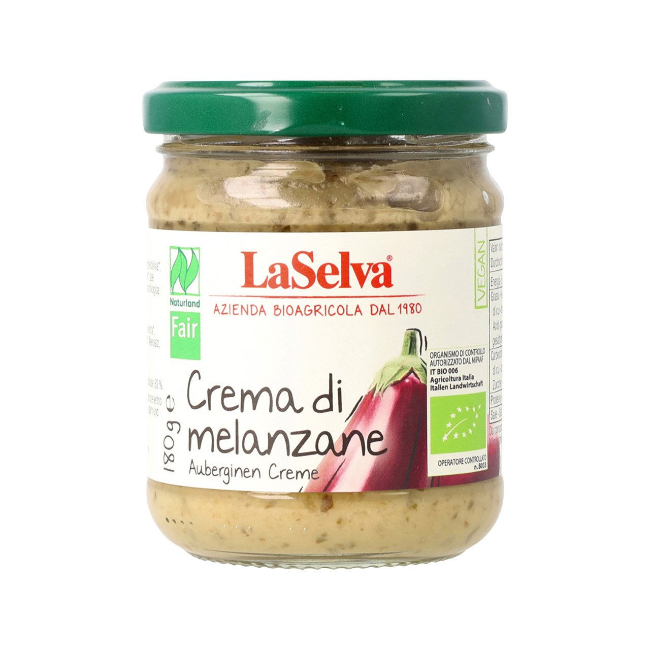6x LA SELVA Crema di Melanzane 180g