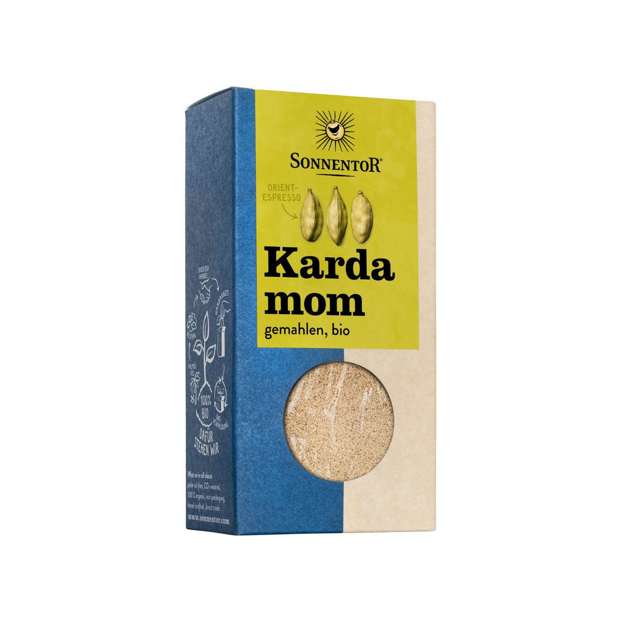 3x SONNENTOR Kardamom gemahlen 50g