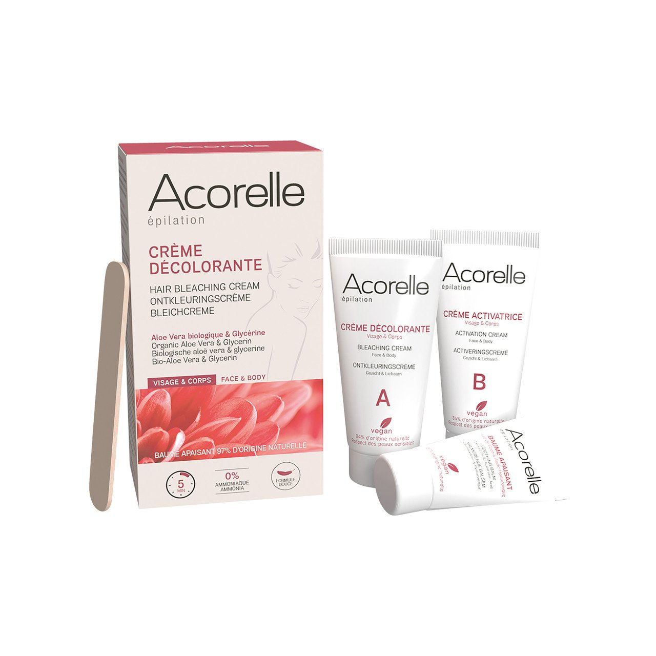 1x ACORELLE Aufhellende Creme Gesicht & Körper