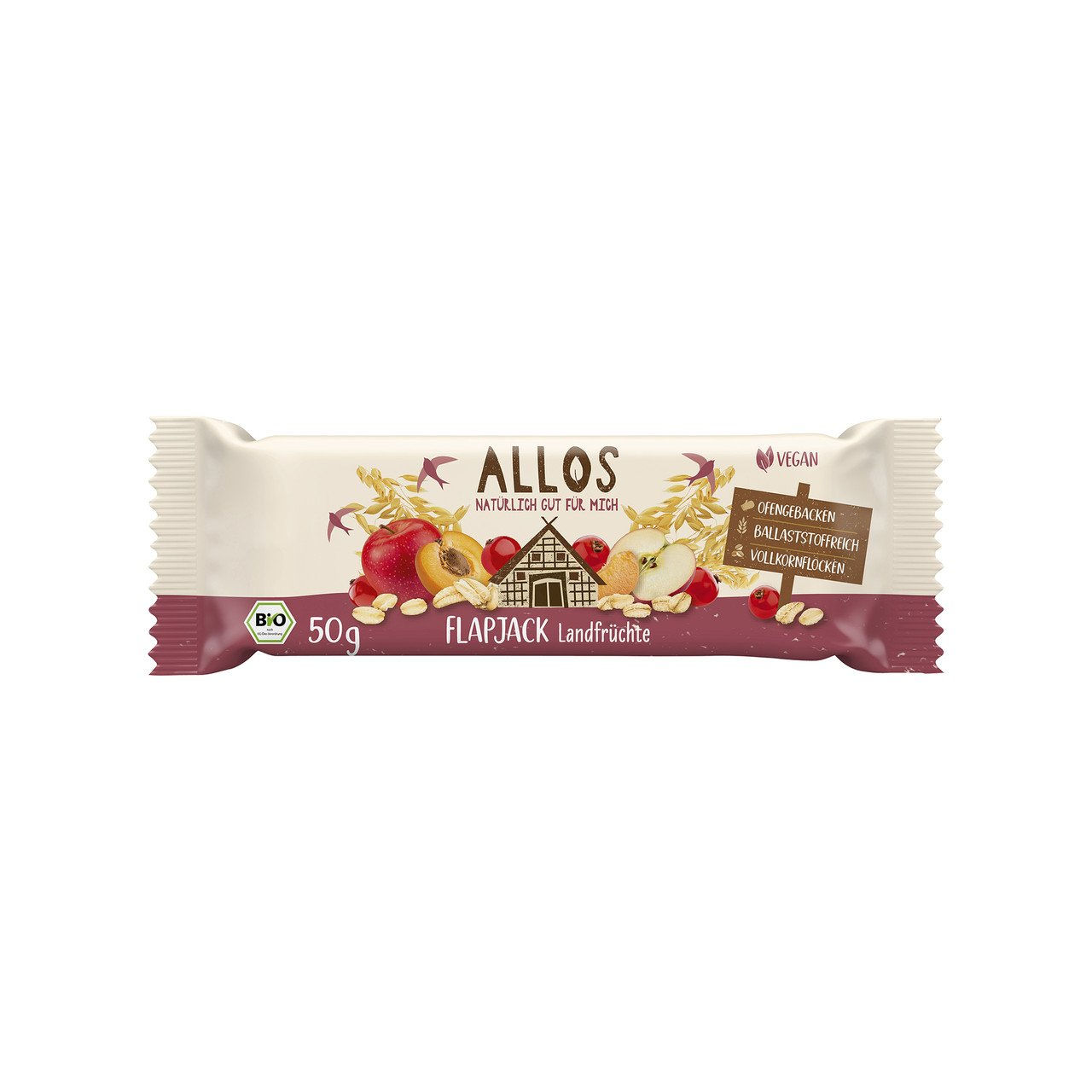 16x ALLOS Hafer Flapjack Landfrüchte 50g