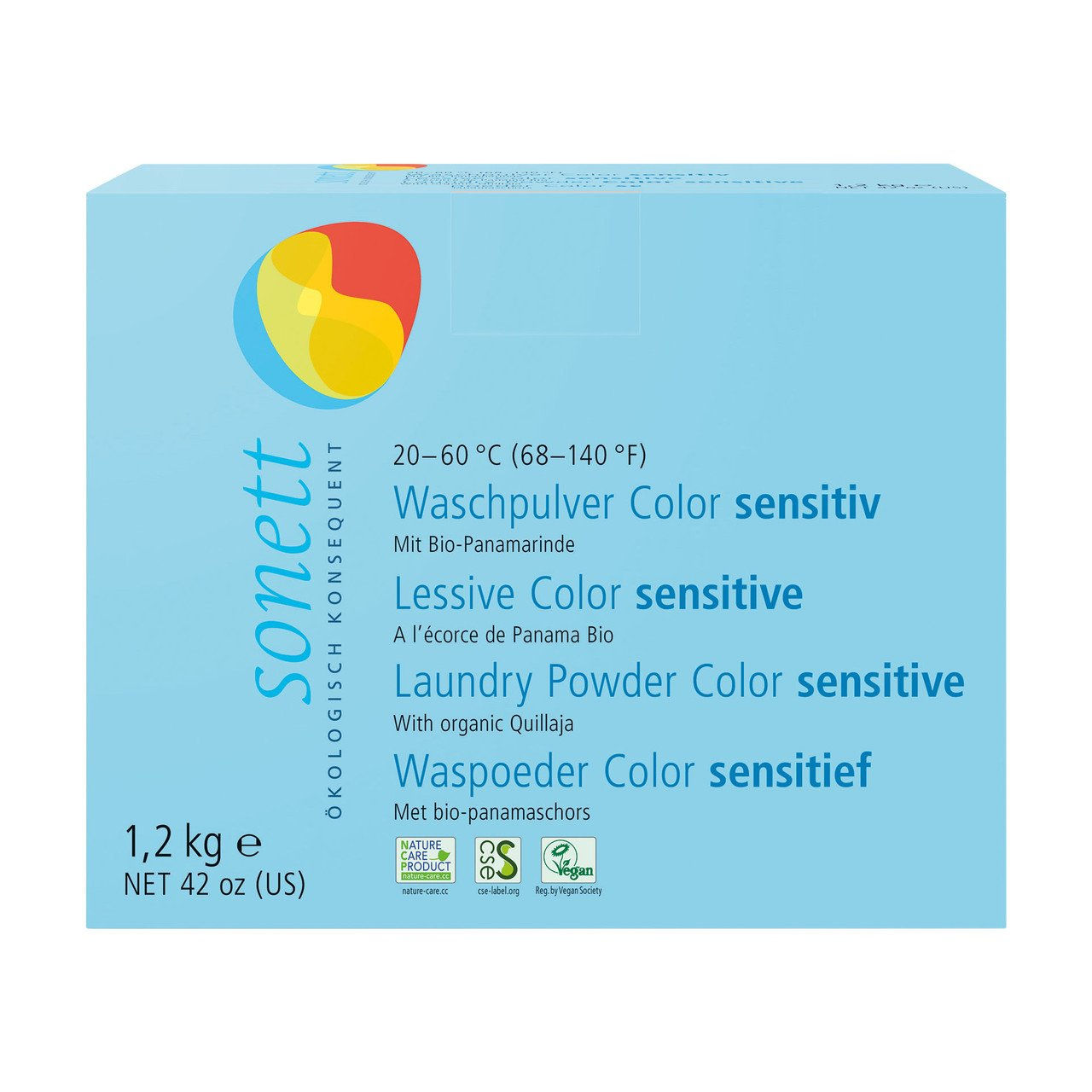 1x SONETT Waschpulver Color sensitiv 20  40  60  1200g