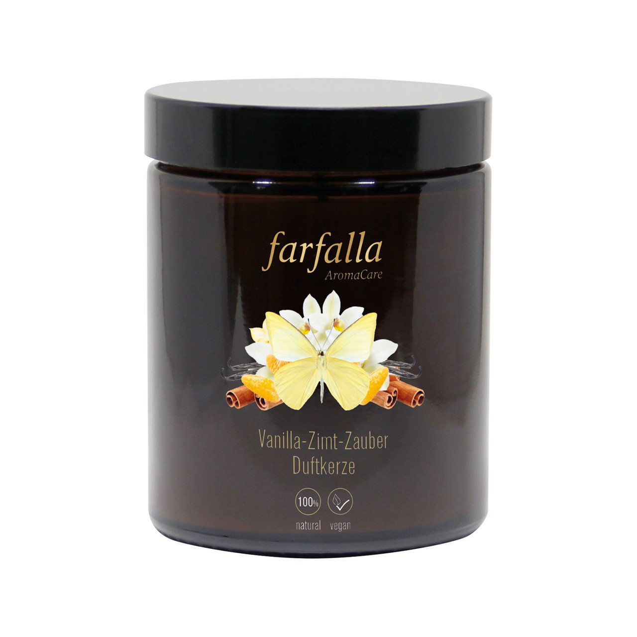 1x Farfalla Duftkerze Vanilla-Zimt-Zauber