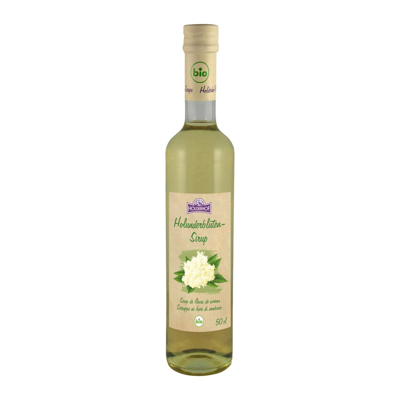 3x Holderhof Holunderblütensirup 500ml
