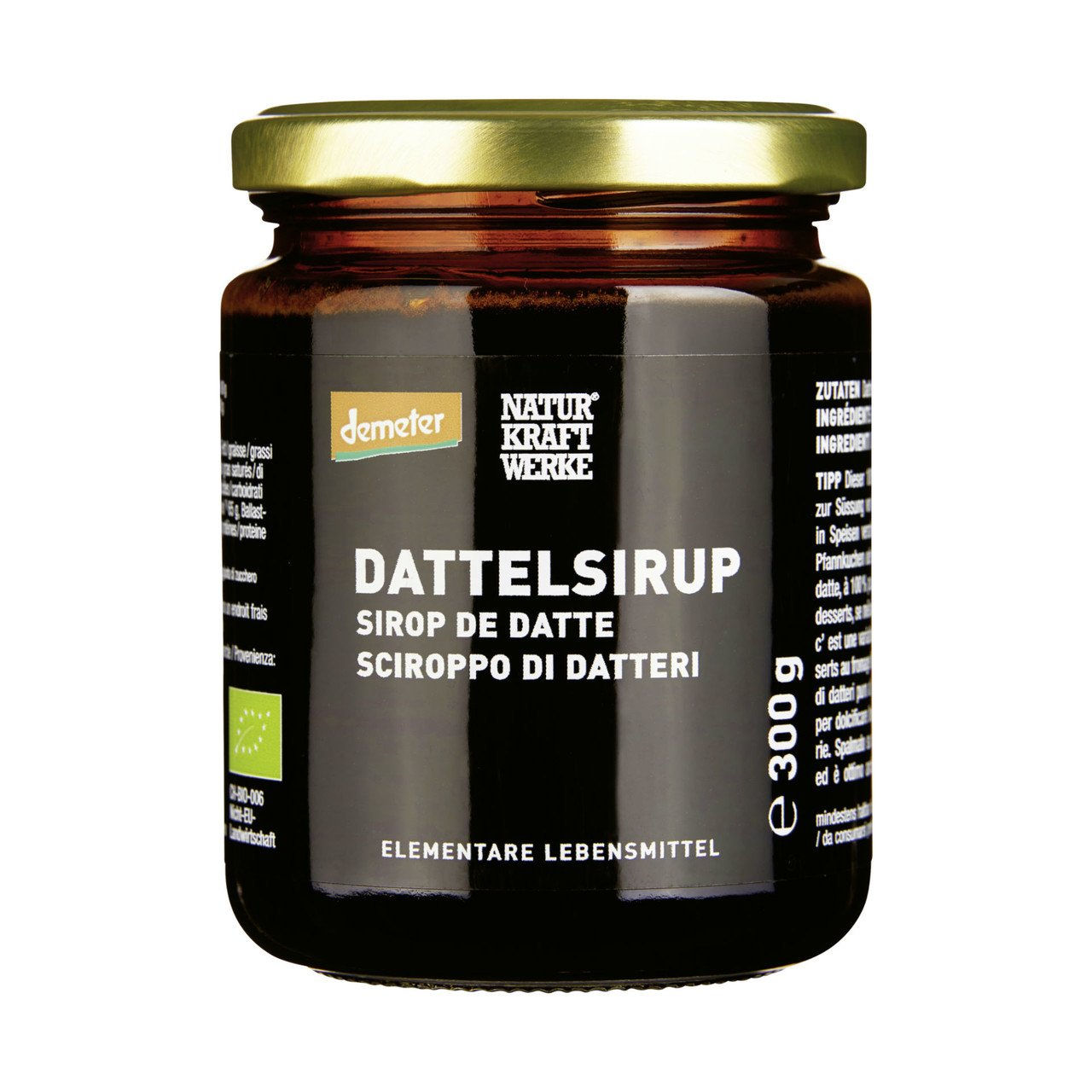 3x NaturKraftWerke Dattelsirup 300g
