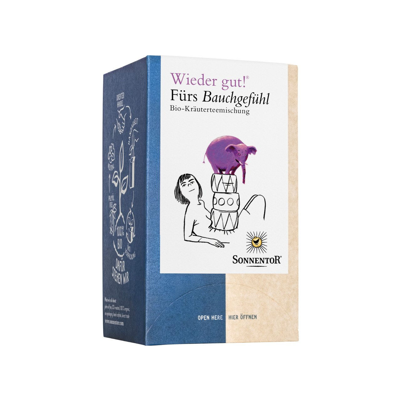 3x SONNENTOR Wieder gut! F rs Bauchgef hl Kr utertee 27g