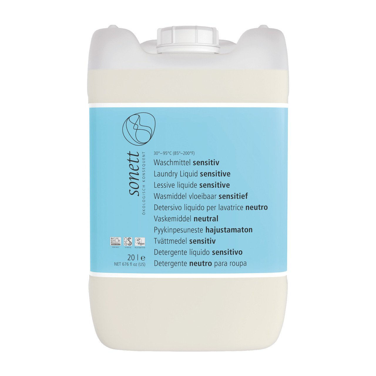 1x SONETT Waschmittel sensitiv 30 - 95 C 20000ml