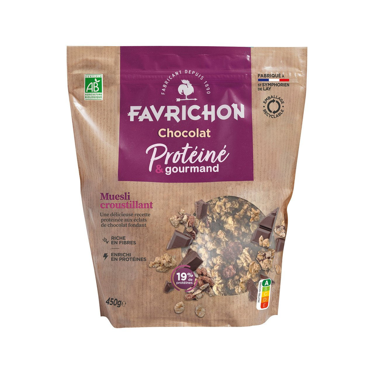 6x Crunchy-M sli Proteine Schokolade 450g