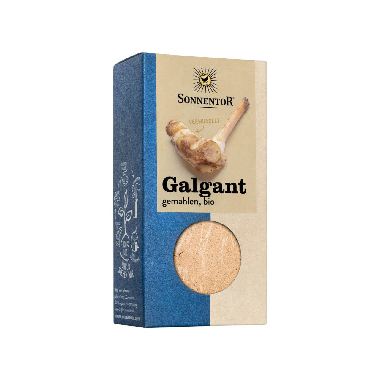 3x SONNENTOR Hildegard Galgant gemahlen 35g