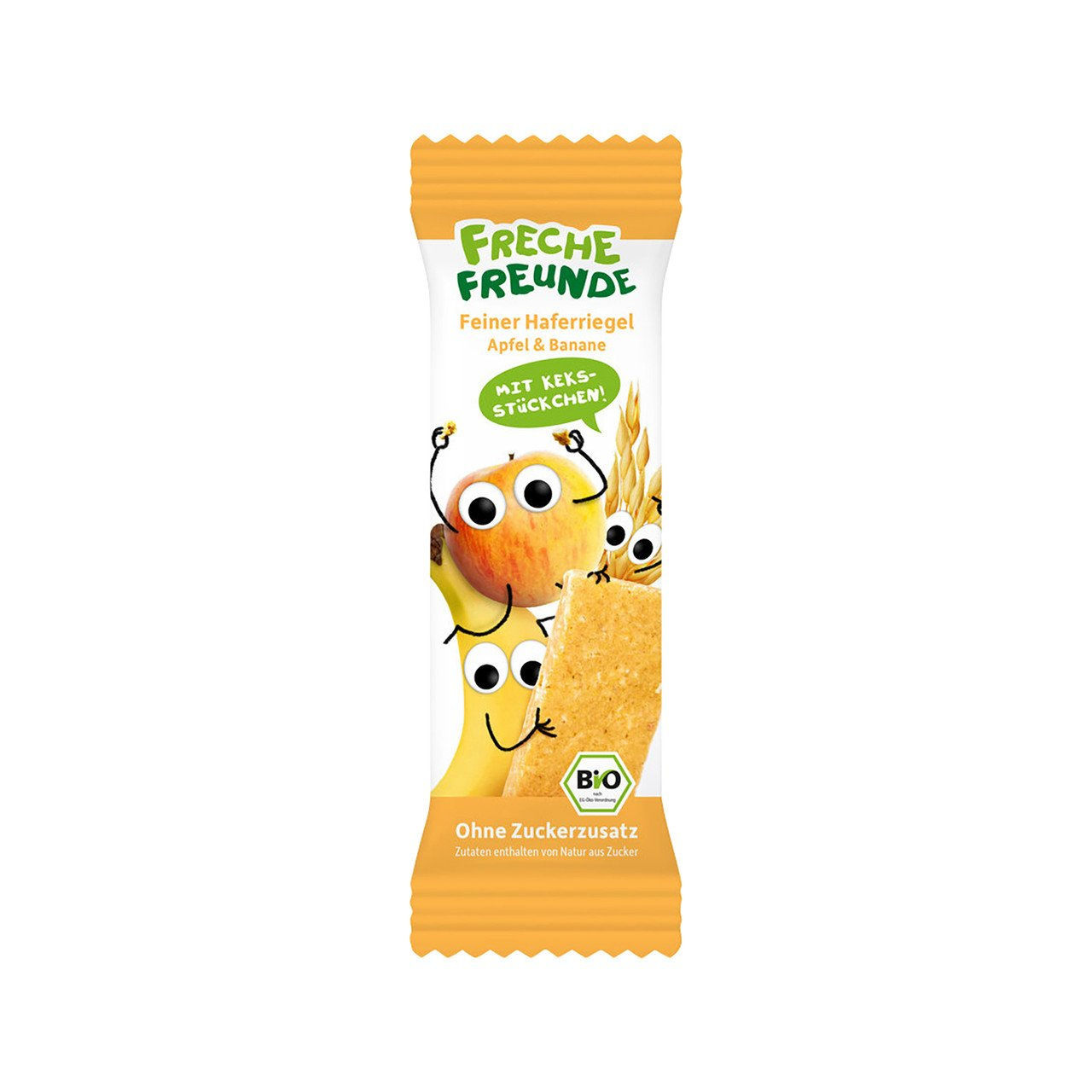 8x FRECHE FREUNDE Haferriegel Apfel & Banane 69g