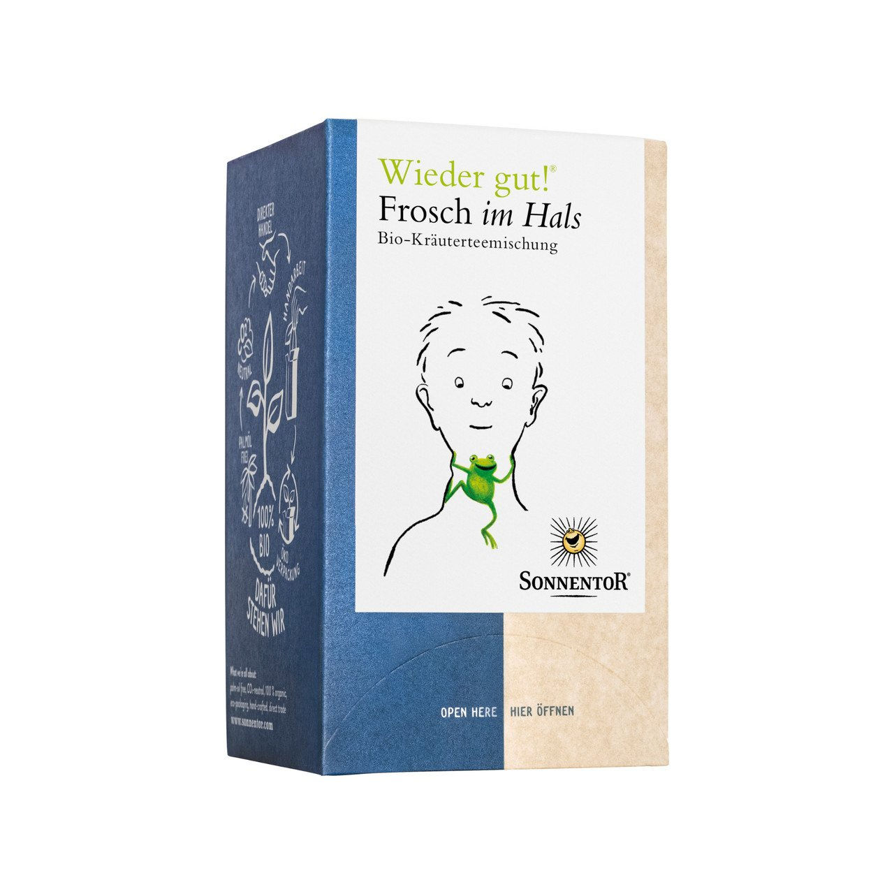 3x SONNENTOR Wieder gut! Frosch im Hals Kr utertee 27g