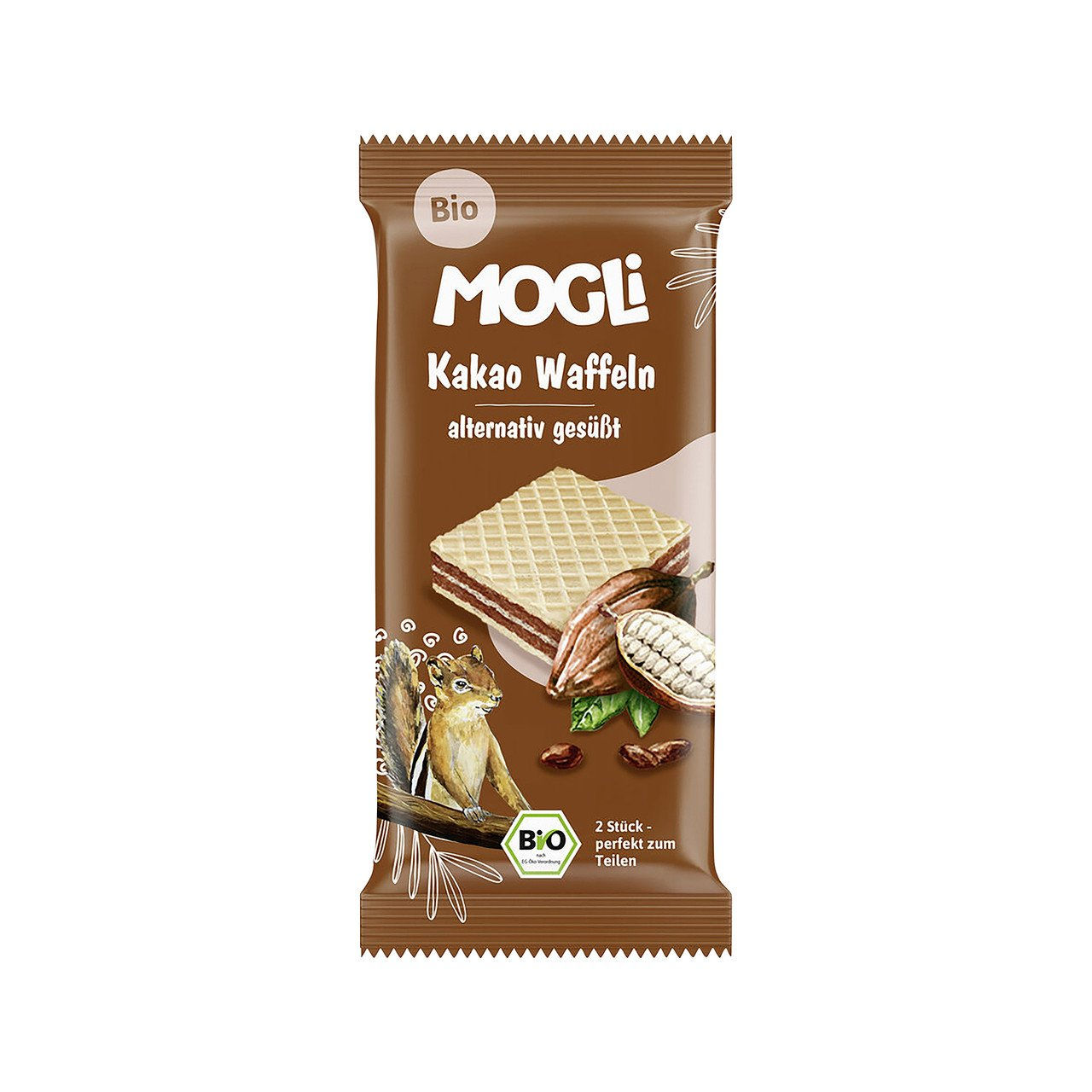 20x MOGLI Kakao Waffeln 15g