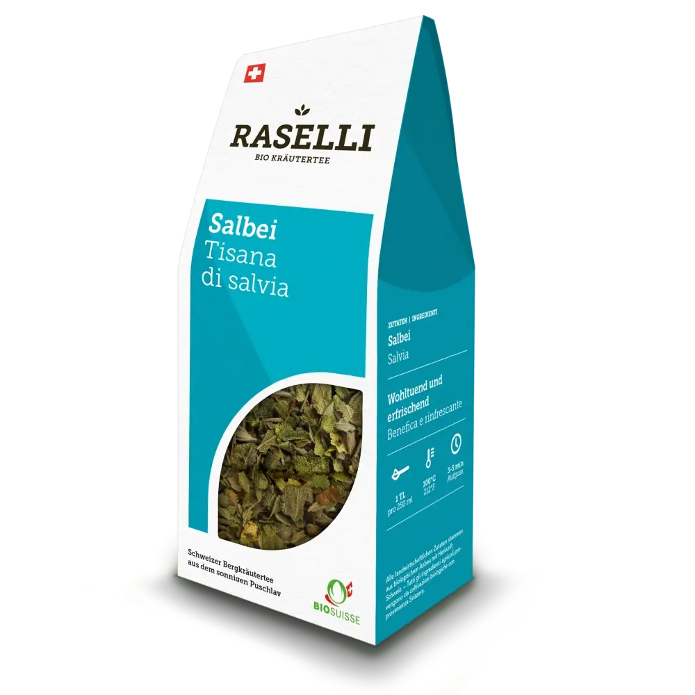 4x RASELLI Bio Salbeitee 25g