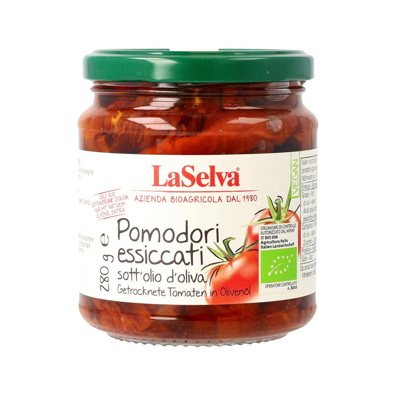 6x LA SELVA Tomaten getrocknet in Oliven l 280g